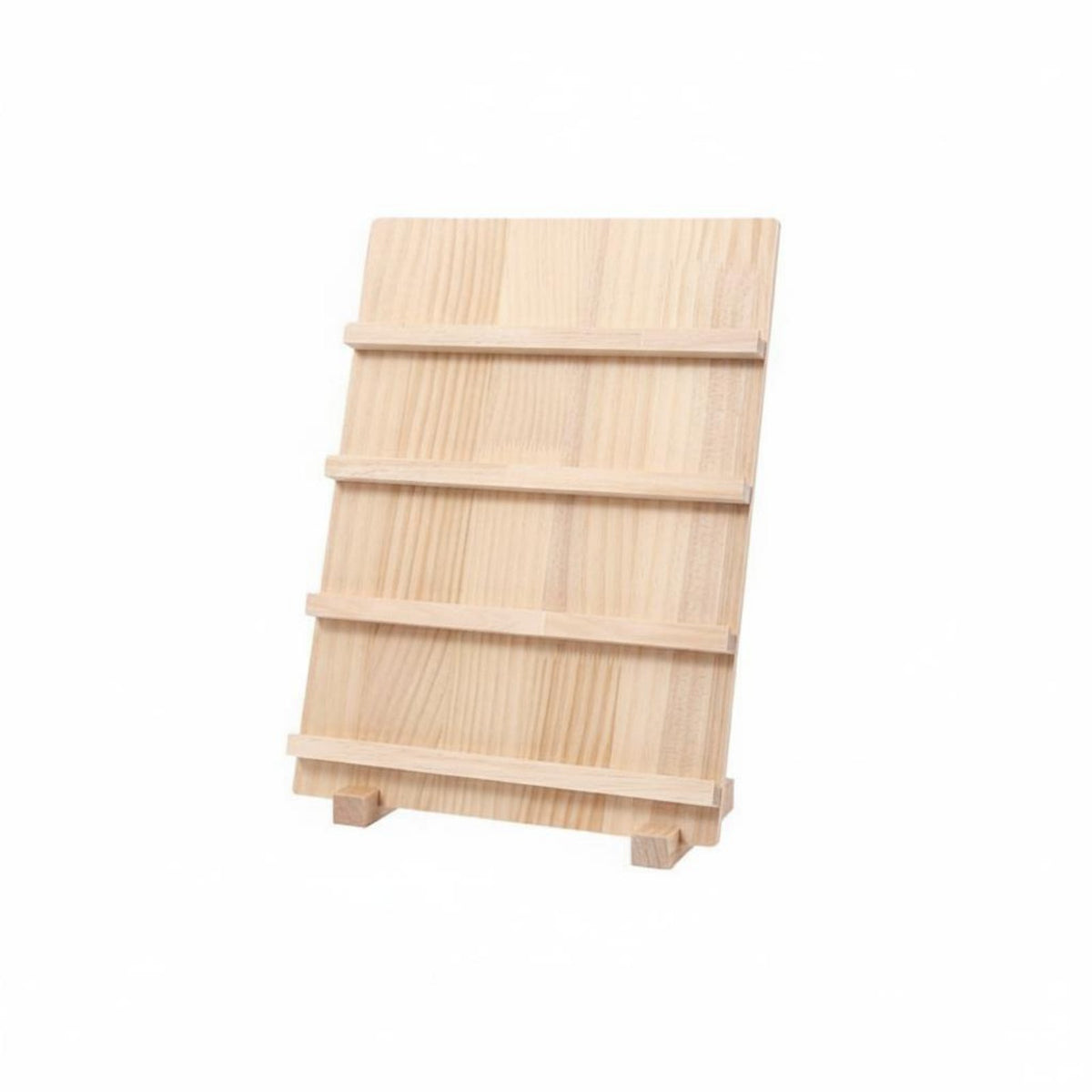 Ladder Design Jewelry Wooden Base Wooden Earring Card Display Space-Saving Wooden Earring Display Stand Boutique Owners, Live Online Broadcast