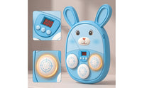 Rechargeable Wall Mounted Electronic Boxing Target Musical Electronic Punching Machine Interactive Music Boxing Target Light-up for Children, Toddlers, Beginners, Playroom, Bedroom, Home Gym