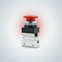 Aluminum Alloy Dome Push Button Valve Compact Button Type Pneumatic Valve Momentary Air for Machinists