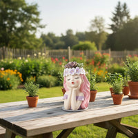Fairy Plant Pot Creative Design Small Plant Planter Figurine Decorative