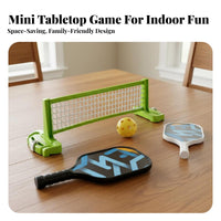 Parent-Child Interaction Miniature Racket Game Hand-Eye Coordination Portable Tennis Game Set Easy Setup for Family, Preschoolers, Party