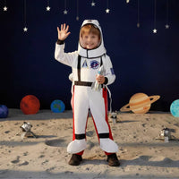 Astronaut Wearable Costume 3D Details Kids Space Explorer Jetpack Outfit Child's Space Voyager Costume for Children, Role Play, School Plays