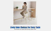 Nordic High Bar Chair, Linen Fabric, Metal Frame, Soft Padding, Modern Minimalist, Commercial & Home Balcony Seating