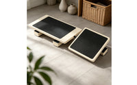 Textured Balance Board with Non-Slip Surface Long-Lasting Wooden Balance Board Lightweight 360-Degree for Home Gym