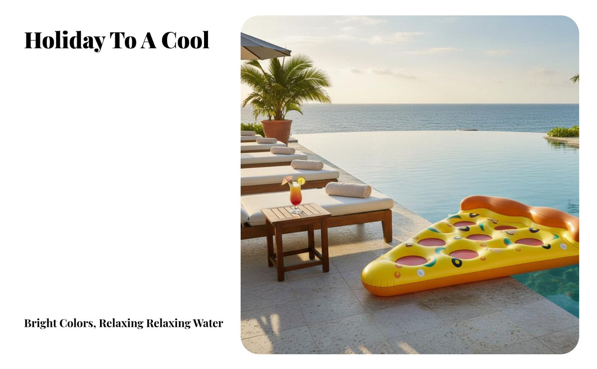 Fun Shape Giant Floating Inflatable Lounger Sturdy PVC Material Novelty Pool Inflatable Lounger Easy to Inflate Inflatable Floating Toy Oversized for Adults, Beach, Lake