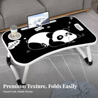 Space Saving Laptop Bed Table Multi-Purpose Foldable Lap Desk Multifunctional for Students, Distant Workers, Dormitory, Bedroom, Travel