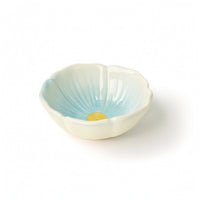 Small Flower Shaped Food Bowl Shallow Flower Pet Bowl Long-Lasting Ceramic Pet Dish Safe for Enclosure