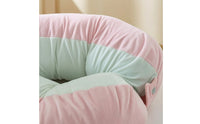 Segmented Crescent Body Pillow Quilted Curved Body Pillow Machine Washable Supportive for Side Sleepers, Bed, Sofa