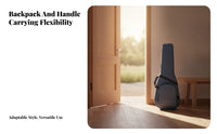 Accessory Compartment Folk Guitar Case Zippered Acoustic Guitar Case Front Pocket Music Gear Lightweight for Travel
