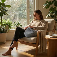 Contoured Heart Shaped Pillow Zippered Memory Foam Pillow Ergonomic Removable for Women, Floor Lounging