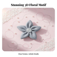 3D Gauze Material Flower Sew-on Five-Petal Flower Craft Embellishments for DIY Enthusiasts, Seamstresses, Clothing Decoration, Costume Making