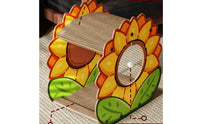 Multi-Functional Floral Cat Scratcher House Saves Furniture 2-Tier Cardboard Cat Lounger Extra Large Corrugated Scratching Pad Tool-No-Tools Assembly for Multiple Cats, Kittens