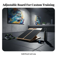 Non-Slip Surface Wooden Incline Board High Load Capacity Wooden Slant Board Heavy-Duty Leg Stretching Pedal Portable for Seniors, Athletes, Beginners, Home Workout, Stretching Practice, Gym