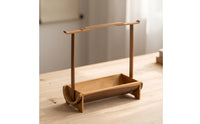 Handheld Snack Tray Portable Bamboo Tray with Handle Decorative Tableware for Tea Lovers