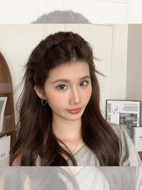 复古毛绒豹纹发箍女2025新款洗脸化妆敷面膜秋冬头箍增高颅顶头饰