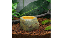Snake Soaking Tub Naturalistic Design Reptile Water Bowl Resin Rock Water Bowl Easy to Clean Terrarium Accessory for Vivariums