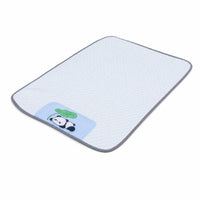 Cooling Mat with Panda Emblem Quilted Dog Cooling Mat Breathable for Crate