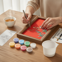 原创掐丝珐琅diy手工材料包景泰蓝非遗手作好寓意摆台画中国风
