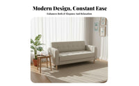 Nordic Design 2-Person Sofa Modern Design Upholstered Two-Seater Space-Saving Loveseat Comfy Seating for Apartment Dwellers, Young Adults, Students, Bedroom, Clothing Shop, Office