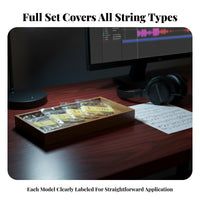 Phosphor Copper Winding Folk Guitar String Anti-Rust Coating Folk Guitar Strings Deep and Rich Tone for Guitarists, Musicians, Home Studio