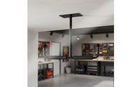 T-Shaped Storage Hook Bracket Scratch-Resistant Wall Hook with Foam Padding Hanging Rack Black Non-Slip for Shed
