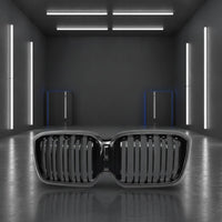Gloss Black twoBar Kidney Grille ABS Front Kidney Grille Painted Lightweight