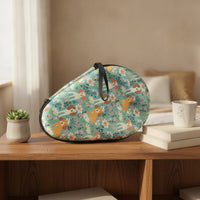 Table Tennis Racket Case Zippered Case with Hand Strap Portable for Travel
