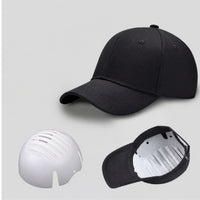Baseball Cap Style Bump Cap Breathable Safety Hat with PE Shell Hard Hat Adjustable Baseball Helmet Removable for Workers