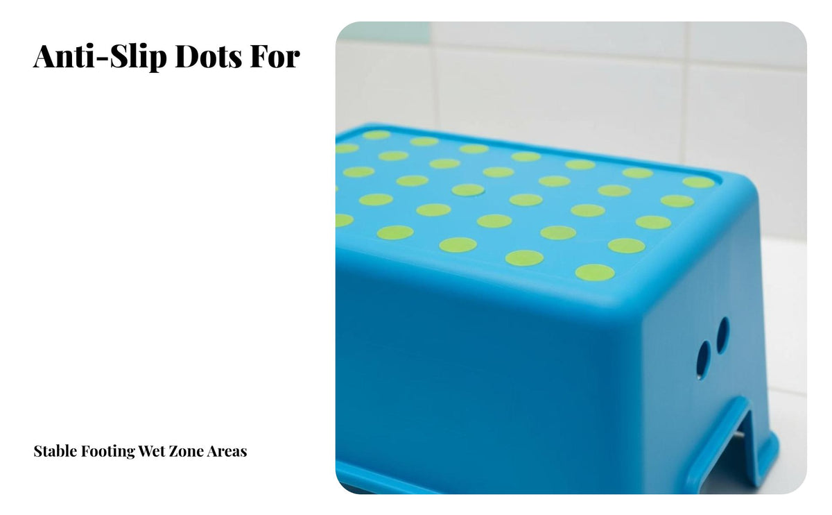 Practical Non-Slip Step Stool Water-Resistant Non-Slip Bath Stool Lightweight and Portable Footrest Thickened Construction for Children, Parents, Bathroom, Entryway, Bedroom, Living Room