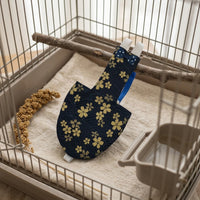 Bird Diaper Nappy for Parrot, Patterned Material with Bow Tie Straps, Reusable Bird Cloth for Parakeet Cockatiel Outdoor Use