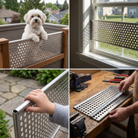 1mm Thick 304 Stainless Steel Perforated Balcony Protection Netting for Anti-Theft Window Guards and Railings
