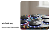 Height Adjustable Wall-Mounted Music Boxing Machine Bluetooth Connectivity Music Boxing Machine Light-Up Targets Interactive Punching Target Multiple Modes and Speeds for Adults, Families, Beginners, Reaction Training, Workout, Stress Relief