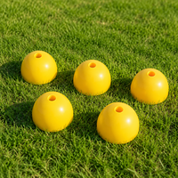 Color Cones Set of 5, Red Training Cones, For Soccer Practice, Mini Cones, Plastic