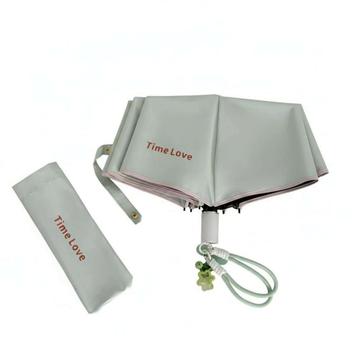 Compact Sun & Rain Umbrella, Women Student, High Aesthetic, UPF 50+ INS Style, Foldable, Stainless Steel, Fiberglass Ribs