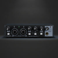 USB Audio Interface Professional Audio Interface with Loopback Bus Powered Hardware for Vocalists, Streamers