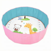 Stitched Panels Foldable Play Pool Round Indoor Play Pool Enclosed for Children, Kids