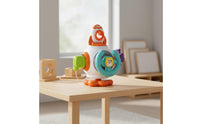 Multi-Sided Design Octahedron Busy Ball Bright Colors Sensory Busy Cube Safe Materials Baby Activity Cube Travel Friendly for 1 Year Olds