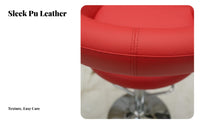 With Backrest Adjustable Swivel Stool Padded Seat Adjustable loopBack Stool Integrated Footrest Counter Chair Modern Design for Homeowners, Business Owners, Interior Designers, Reception Area, Home, Kitchen, Dining Room