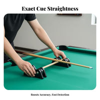 2 Pieces Effortless Rotation Pool Cue Straightness Checker High Stability Billiard Cue Straightness Checker Imported Bearings
