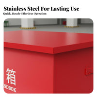 Firefighting Sand Container Heavy Duty Fire Sand Box Multipurpose Equipment for Gas Station Workers, Ship Crew, Ships, Factories, Warehouses