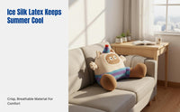Cartoon Cat Plush Backrest Pillow, Bedside Cushion, Sofa Chair, Student Dorm, Ergonomic Lumbar Support
