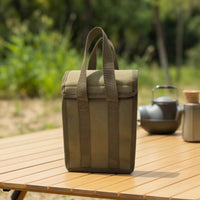 Camping Cooker Bag with Handles Shielded Gas Bottle Carrier Structured Heating Cylinder Bottle Storage Case for Camping, Backpackers, Picnics
