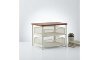 Printer Stand with Drawer Countertop Two-Tier Storage Rack Multi-Use Office Furniture