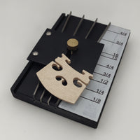 Violin Bridge Notch Marking Tool Accurate Bridge Marker with Adjustment Knob Stable Alignment Tool for Luthiers