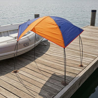 Inflatable Boat Lightweight Canopy Frame Wind Resistant Watercraft Shade for Boating