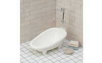 Realistic Design Doll Bathtub Polished Surfaces Miniature Bathtub Promotes Skill Development for Children, Dollhouse, Display, Photography