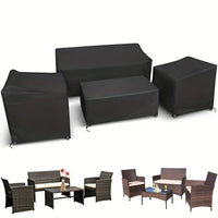 420D Oxford Cloth Furniture Cover Set for Garden Table and Chairs