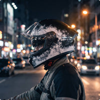 DOT Certified Full Face Helmet | Glossy, Helmet with visor, for Motorcycle Riding