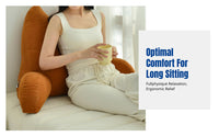 Bedside Backrest Pillow, Large Support, Ergonomic Neck Support, Removable Cover, Sofa, Reading Nook