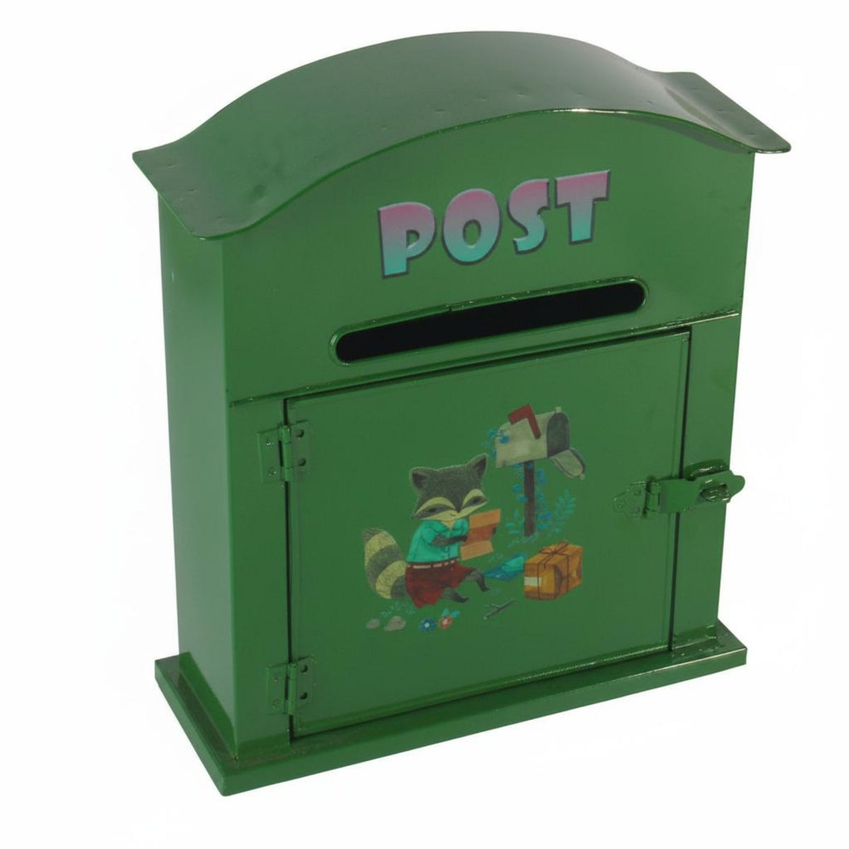 Animal Mailbox Wall-Attached Emerald Mailbox Decorative Metal Letterbox